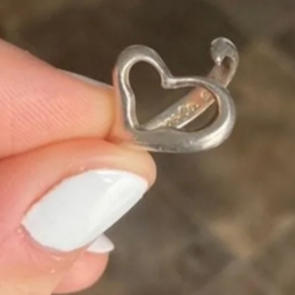 ELSA PERETTI Sterling Silver 925 Heart Open ❤️  Ring by Tiffany & Co 💙 - Picture 7 of 8